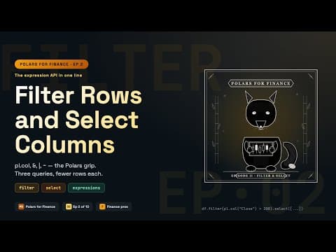 Filter Rows and Select Columns in Polars — Python Tutorial
