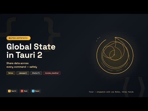 Share State Across Tauri Commands | Mutex AppState Tutorial
