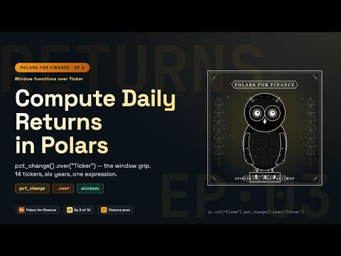 Compute Daily Returns in Polars — Finance Tutorial