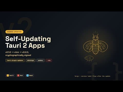 Self-Updating Tauri 2 Apps with Signed Releases | Updater Plugin Tutorial