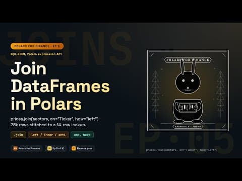 Join DataFrames in Polars — Python Tutorial
